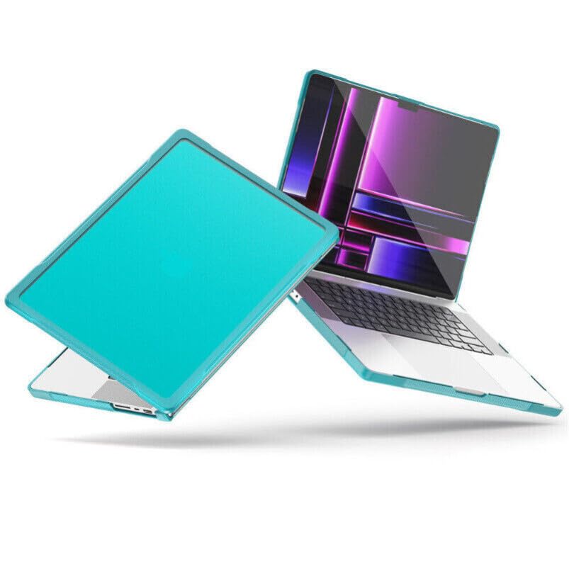 Coque pour MacBook Pro 13 pouces (M1, 2020) A2338 (couleur : rose chaud/transparent) Étui à rabat antichoc