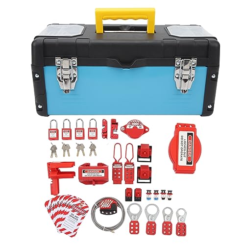 Lockout Tagout Kit Industrial Equipment Safe Locks Electrical Security Padlocks for Mechanical and Electrical Maintenance Workers