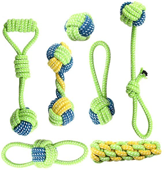 BohoBark Durable and Non Toxic Combo Set of Teeth Cleaning/Tug of War Rope Chew Toy Ideal for Small and Medium Breed Dogs (Multicolor, Pack of 7) (B0BZCNX2QK) Amazon Price History, Amazon Price Tracker