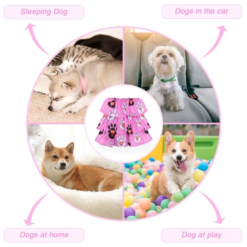 Image of Cathy Doll 3 Pack Premium Reusable Washable Dog Diapers for Female Dogs in Heat Period Incontinence Puppy Training Highly Absorbent Leak-Proof Durable Pink (S)