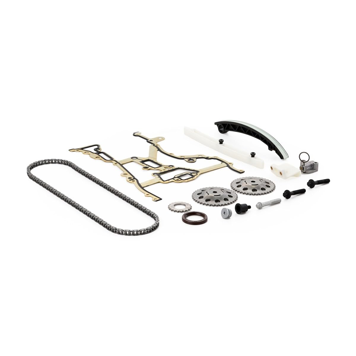 RIDEX 1389T0064 Kit catena distribuzione Destra con guarnizione con ingranaggio albero a camme con ingranaggio comando distribuzione Compatibilità con OPEL Corsa D Hatchback S07