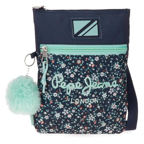 Pepe Jeans Alenka Bandolera Plana Azul 20x24 cms...