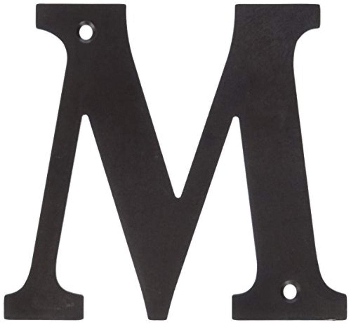 Lettre M pour numéro de maison Deltana RL4M-10B décoration entrée extérieure de villa