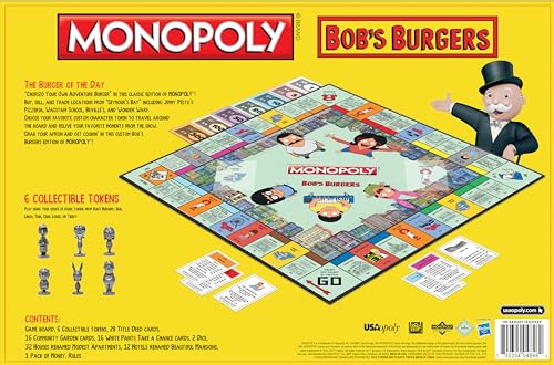 Bob's Burgers Edition Monopoly Jeu De Société – Image 3
