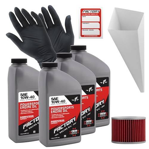 Factory Racing Parts Full Synthetic Oil Change Kit compatible with