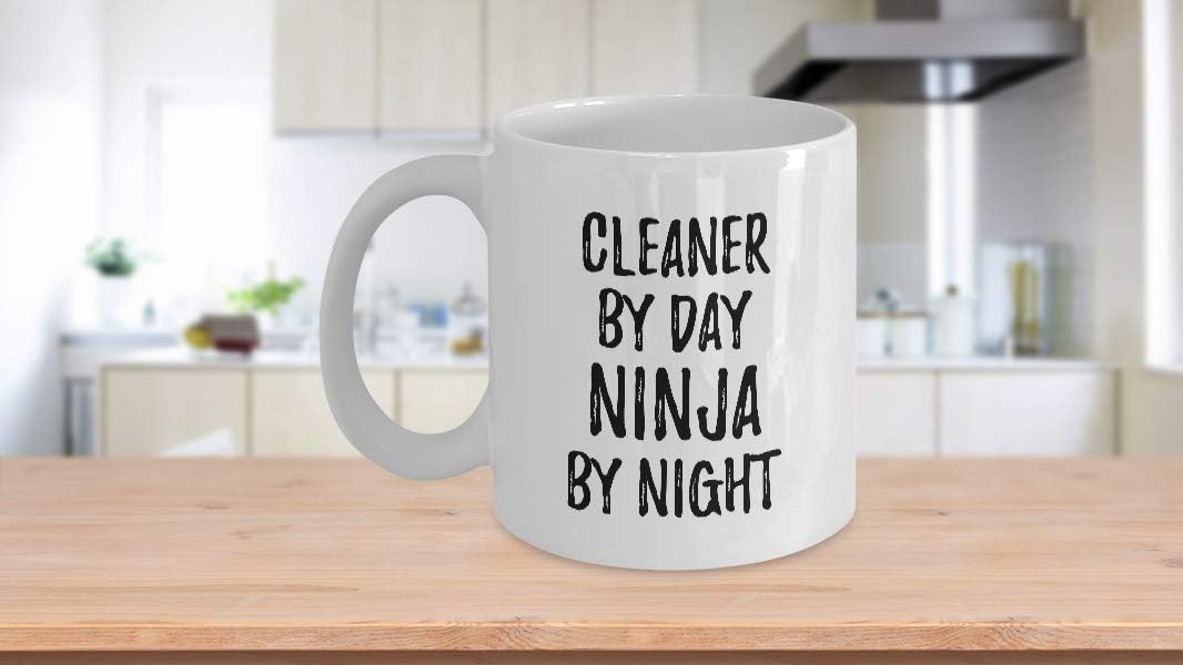 Funny Cleaner Mug By Day Ninja By Night Parenting Gift Idea New Parent Gag Coffee Tea Cup Large 15 Oz image 3