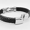 Jewellbox Men's Infinity Knot Leather Bracelet, Mens Leather Bracelet with Magnetic Clasp #5