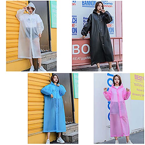 Colexy Regenponcho mit Kapuze, Wasserdicht Regenjacken Regencape Unisex, Wiederverwendbar Regenponcho Fahrrad Poncho Multifunktionaler Regenmantel für Wandern Radfahren Camping und Reisen (Gelb)