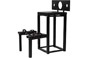 Bondage Bench - Bondage Table with Adjustable Restraints and Wooden Neck and...