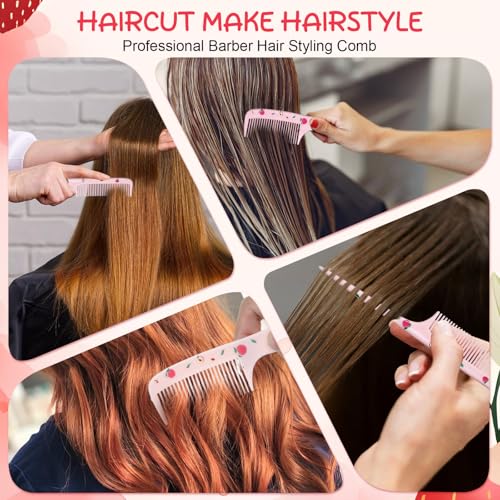 Set de 4 peines para cabello rosa de niña miniatura 7