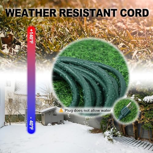 Image of EP 10FT Outdoor Extension Cord, 16 /3 SJTW Heavy Duty Green 2PK, ETL Listed