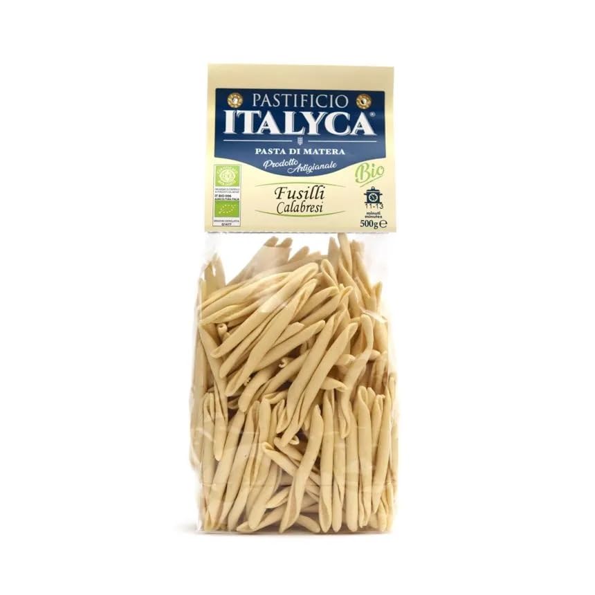 15 x 500 g - Fusilli Calabresi Bio - Pasta di Grano Duro - Prodotta in Basilicata - Pacco da 500 g - Pastificio Italyca