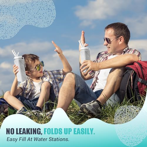 Collapsible-Travel-Water-Bottles-Food-Grade-BPA-Free-Silicone-Foldable-Water-Bottle-Leakproof-Portable-Expandable-Water-Bottles-for-Traveling-Camping-Hiking-Cycling-Sports-Outdoor-620ml2-Pack