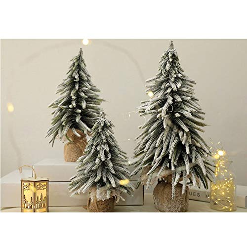 Twdyc Christmas Tree Spray Snow Christmas Tree Package Mini Simulation Nobel Cedar Tree Small Decoration Christmas Decoration (Size : C) #TOP3
