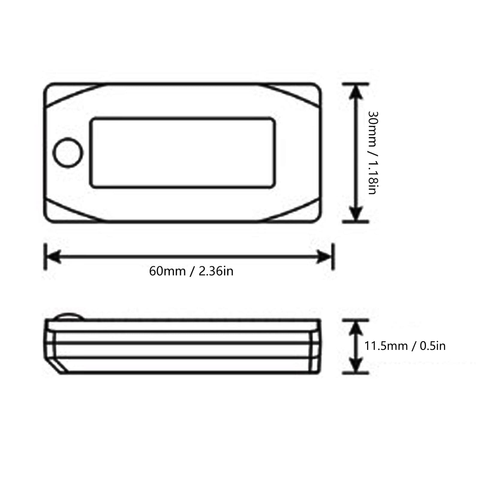 Termometro per Moto Display LCD Digitale 4 in 1 per Temperatura Dell'olio, Tensione, Tempo e velocità (M14x1,5)
