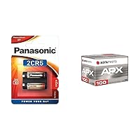 ‎Corp. Panasonic Batteria al litio Panasonic 2CR5 6V - Blister 1 & AgfaPhoto APX Professional
