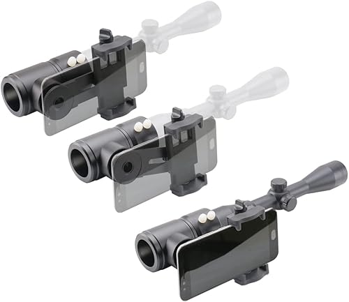Miniatura 7 de Adaptador de cámara de montaje para rifle - Adaptador de cámara para teléfono inteligente para caza y observación de aves - Dos puntos de vista -