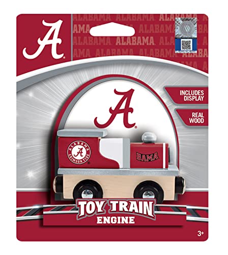Image of MasterPieces NCAA Alabama Crimson Tide, Real Wood Toy Train Engine, For Ages 3+
