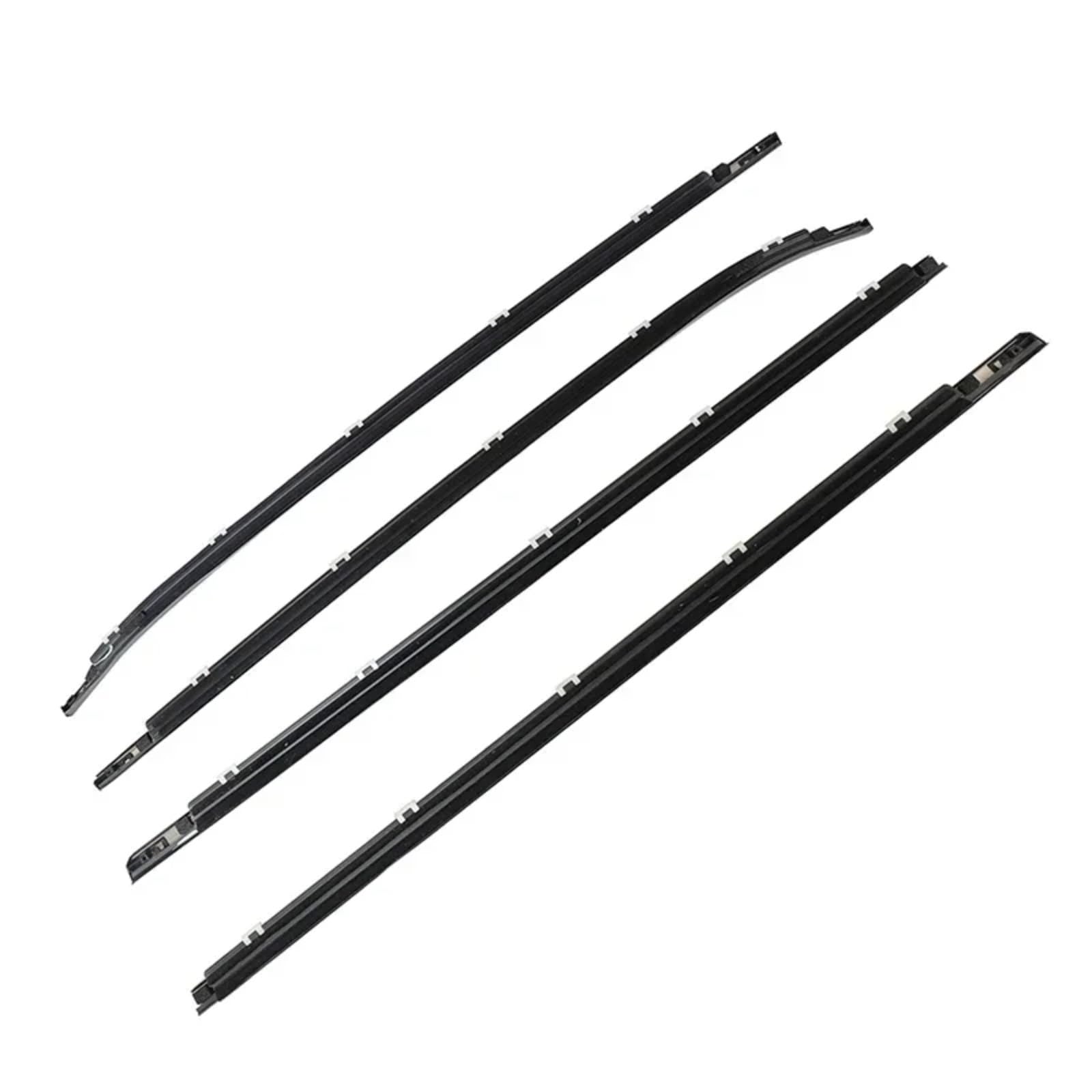 Glilar One Color Automotive Window Seals Compatible With Hyundai For I30 2008-2011 4Pcs Car Window Weatherstrips Accessories Glass Trim Strip 822102L000