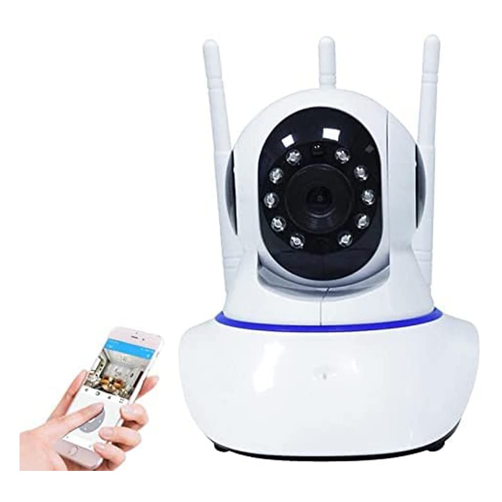 Trade Shop - Telecamera Ip 2 Antenne Camera Hd 720p Wireless Led Ir Lan Motorizzata Internet - | Leroy Merlin - Foto 2