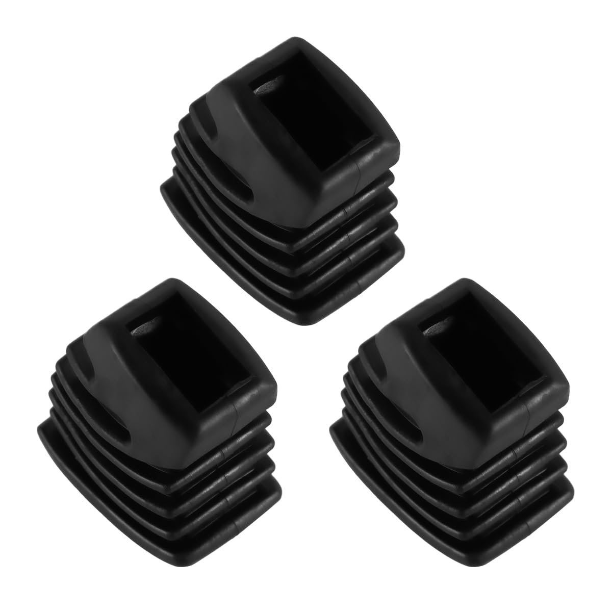 WANGCL 3 Pcs Drum Rubber Feet for Drum Hardware Cymbal Stand Rack Bracket Percussion Parts Black