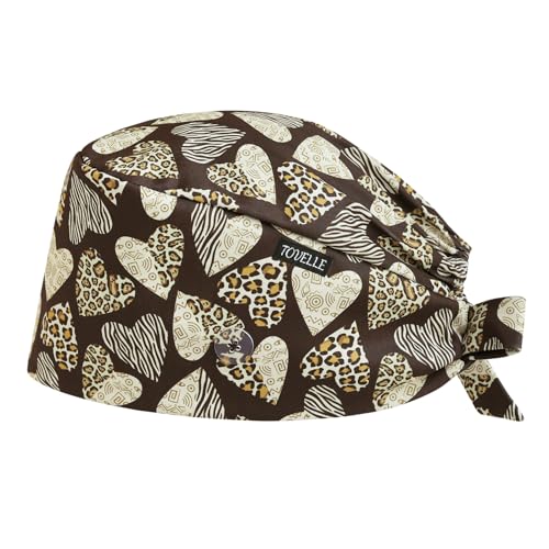 Image of Scrub Caps for Women with Buttons, Classic Surgical Caps