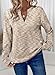 Dokotoo Long Sleeve Shirts for Women V Neck Waffle Knit Tops Womens Blouses Business Casual Outfits Early Fall Fashion 2025 Winter Clothing Apricot Tops for Women Treny M