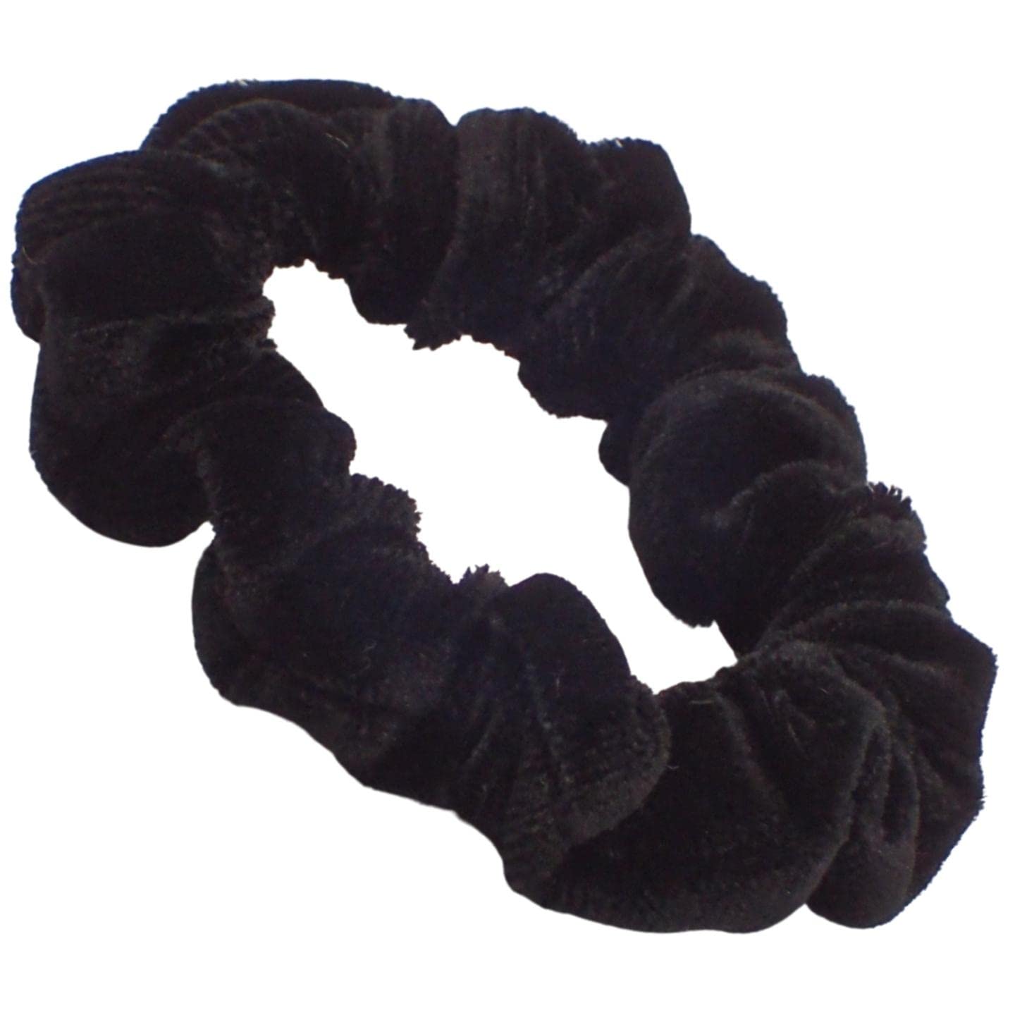 Topkids Accessories Skinny Velvet Hair Scrunchies Pack of 2 Scrunchies for Women & Girls, Cute Soft Scrunchy Hair Tie - Image 3