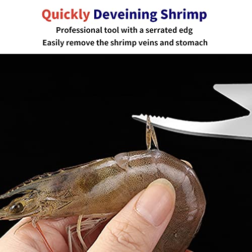 ADORAMBLING Shrimp Deveiner Tool, Stainless Steel Shrimp Cleaner