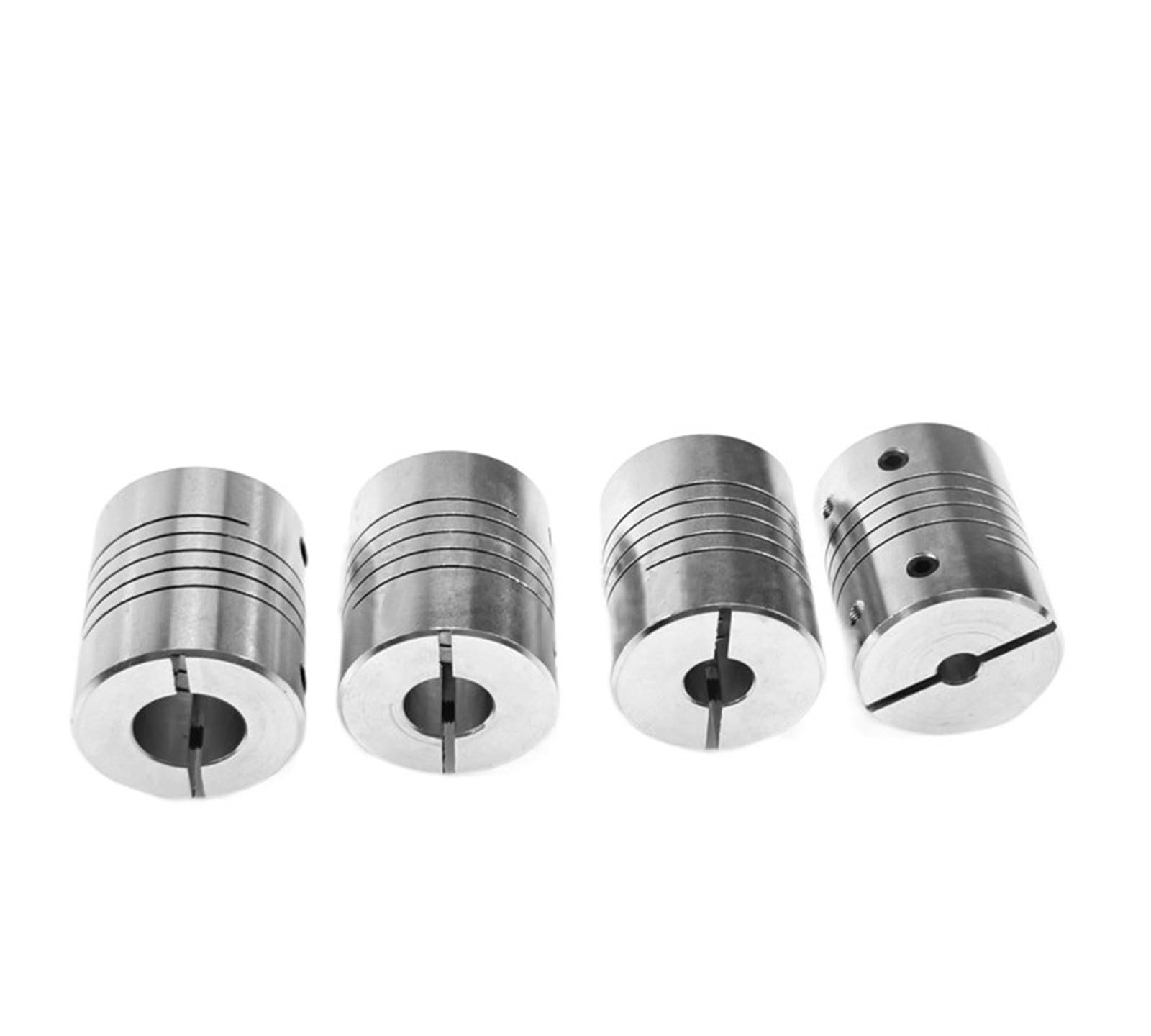 Rigid coupling,Stainless steel rigid coupling 1pcs D25L25 CNC Motor Shaft Coupler Aluminum Alloy Flexible Printer Coupling Encoder Coupling(6.35X12mm)