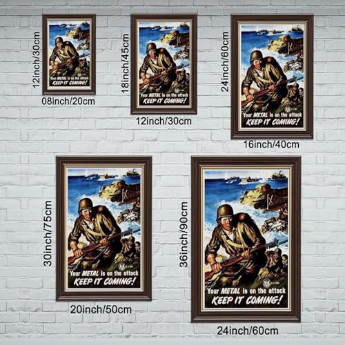Poster armée américaine Seconde Guerre mondiale 61x91cm