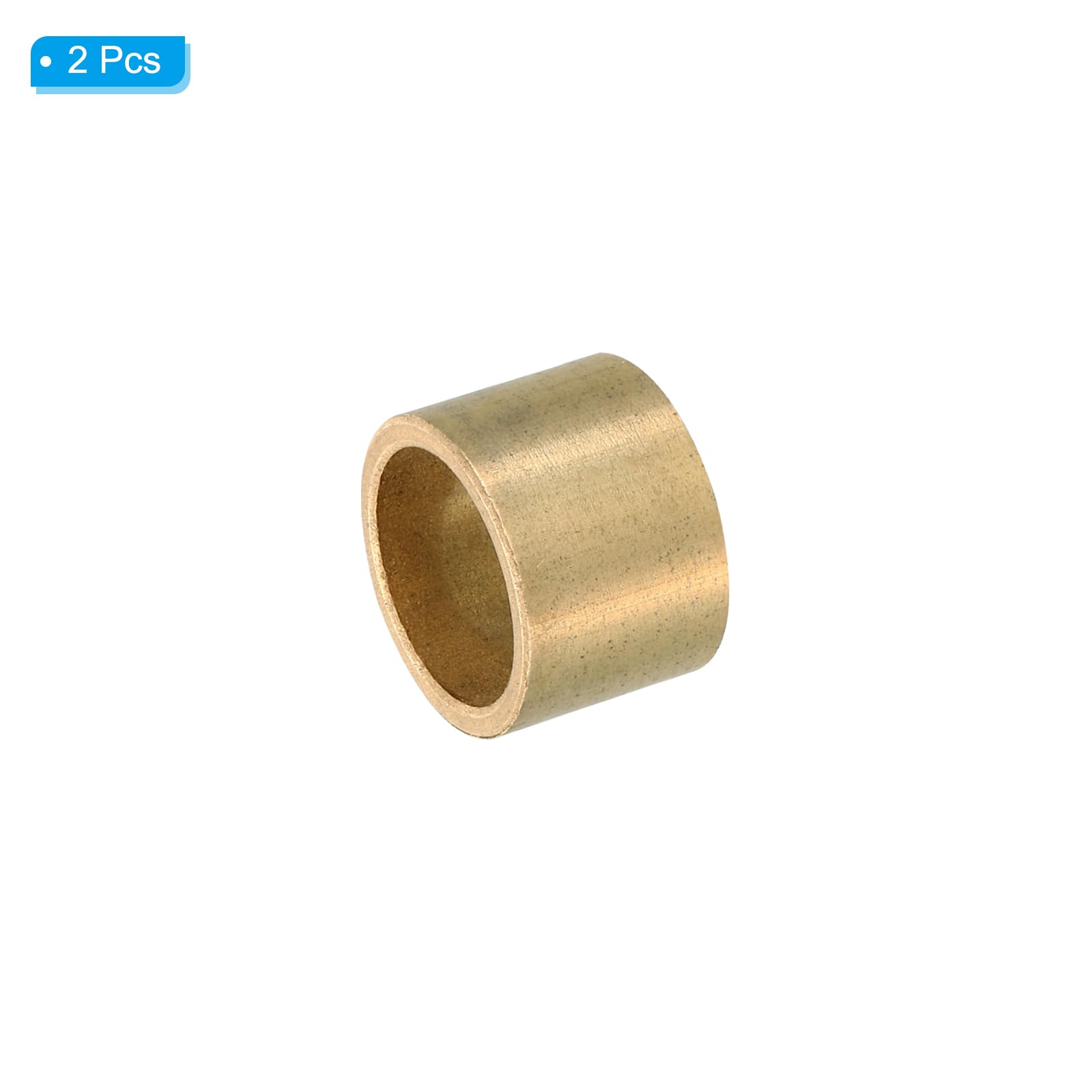 PATIKIL M16 Brass Spacers, 2 Pcs Metal Spacer Brass 16mm ID x 20mm OD x 18mm L Brass Spacers Screw Standoff for 5/8 Inch or M16 Screw - Image 3