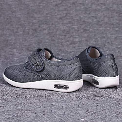 Chinelos Diabéticos para Mulheres de Largura Larga,Respirável Leve Sapatos Diabéticos para Homens co