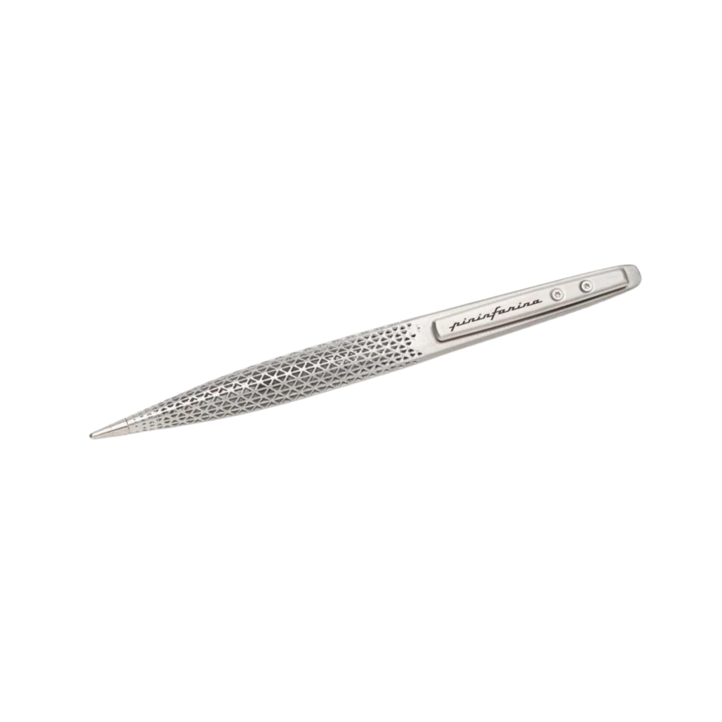 Pininfarina Space Penna senza inchiostro, Penna elegante uomo con puntale in Ethergraf, Grigio