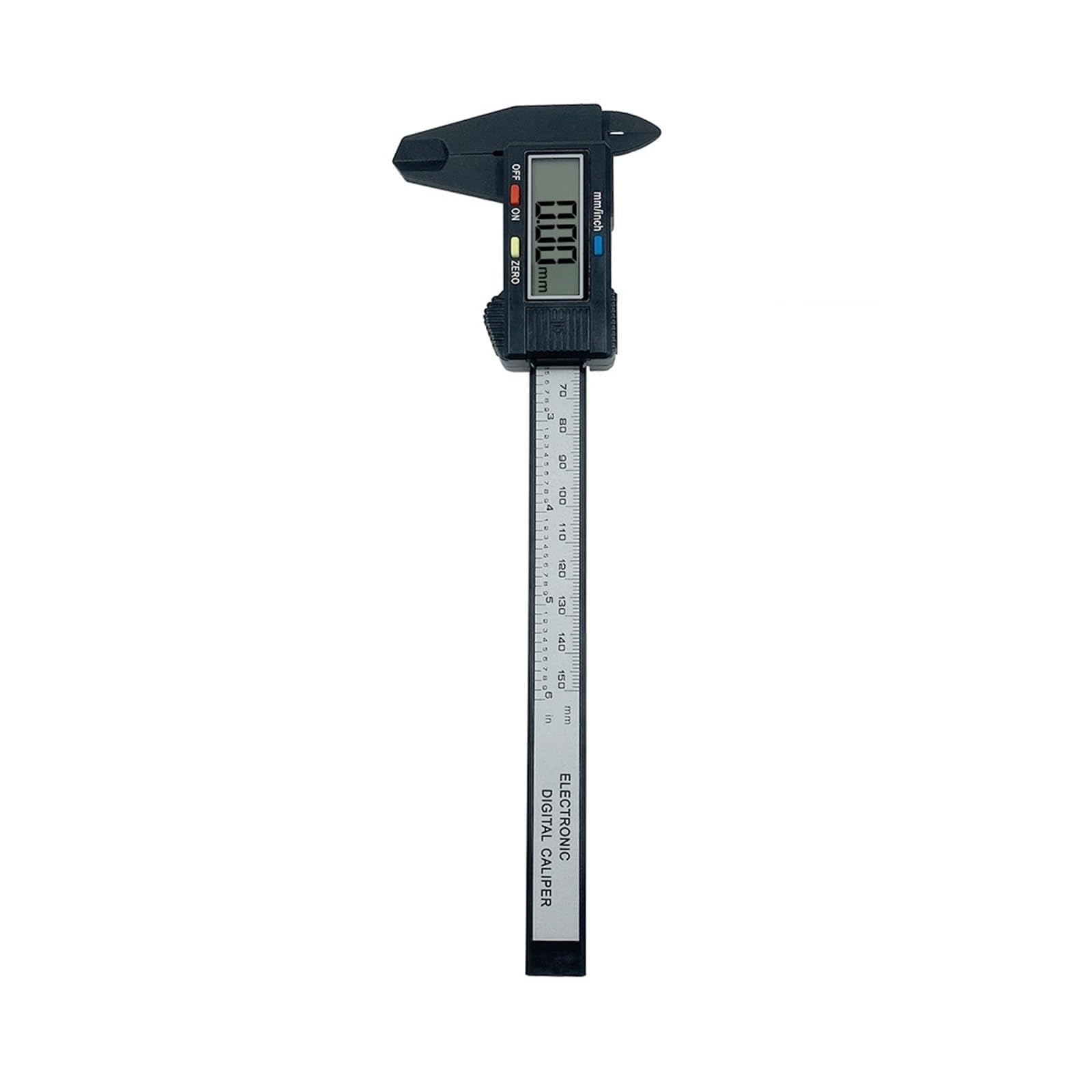Gqnblvhzupdm 150Mm Micrometer 100Mm Electronic Digital Caliper Carbon Fiber Dial Vernier Gauge Micrometer Measuring Tool Ruler(150Mm)