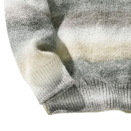 Men's Striped Oversized Graphic Sweater Unisex Knit Aesthetic Sweaters Streetwear Casual Tunic Pullover Jumper4