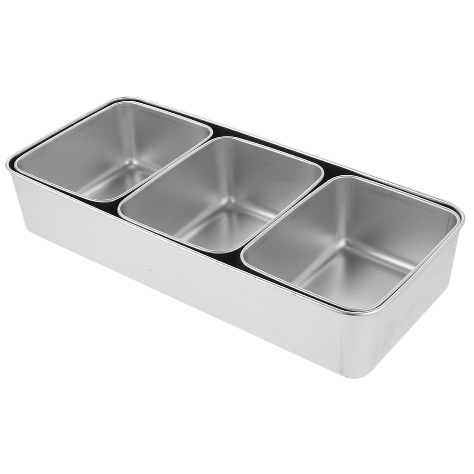 SOIMISS Boîte à Snack Multi-compartiments Inox Portable Plateau à Fruits Secs et Bonbons avec Couvercle Transparent Plateau Repas pour Pique- Extérieur Stockage Pratique et Réutilisable