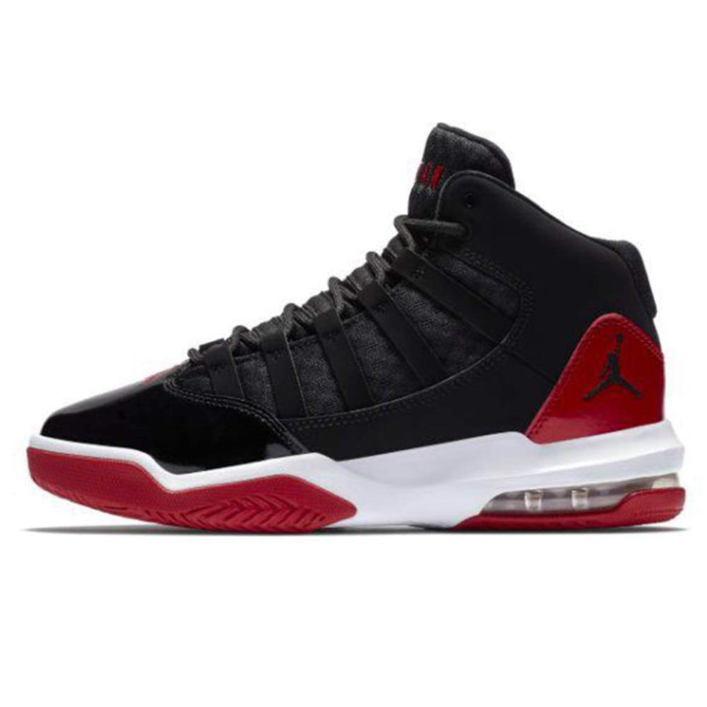 NIKE Jordan MAX Aura, Zapatillas de Deporte Hombre, Multicolor (Black/Black/Gym Red/White 6), 39 EU