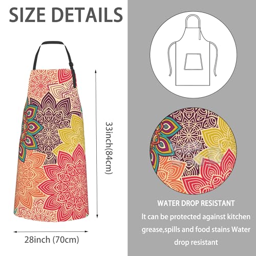 Ciaidu Boho Mandela Floral Apron thumb #1