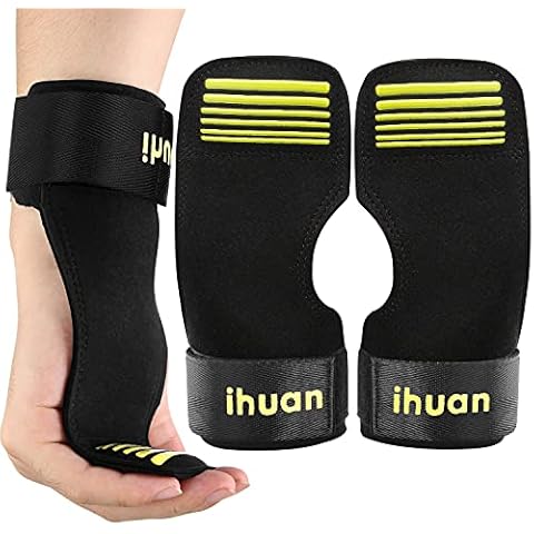 ihuan Weight Lifting Workout Gloves Heavy Duty Straps for Deadlifts, Weightlifting, Exercise, Training, Fitness, Pull ups, Adjustable Wrist Support Bodybuilding Cover