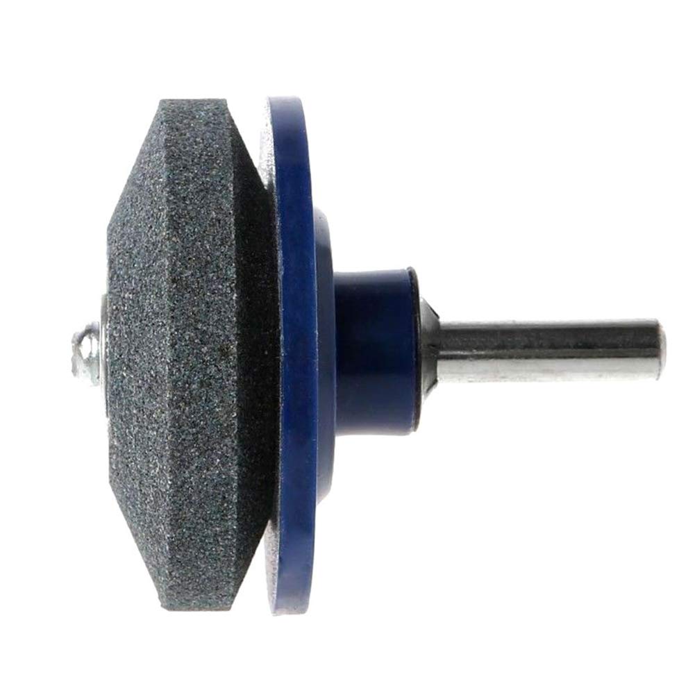 SEAFRONT Afilador de Cortacésped, Accesorio para Taladro, Paletas de Corindón Marrón de Primera Calidad/amoladora de Ala para Taladro Eléctrico, Afilador de Cuchillas Eficiente de 2,17 Pulgadas para