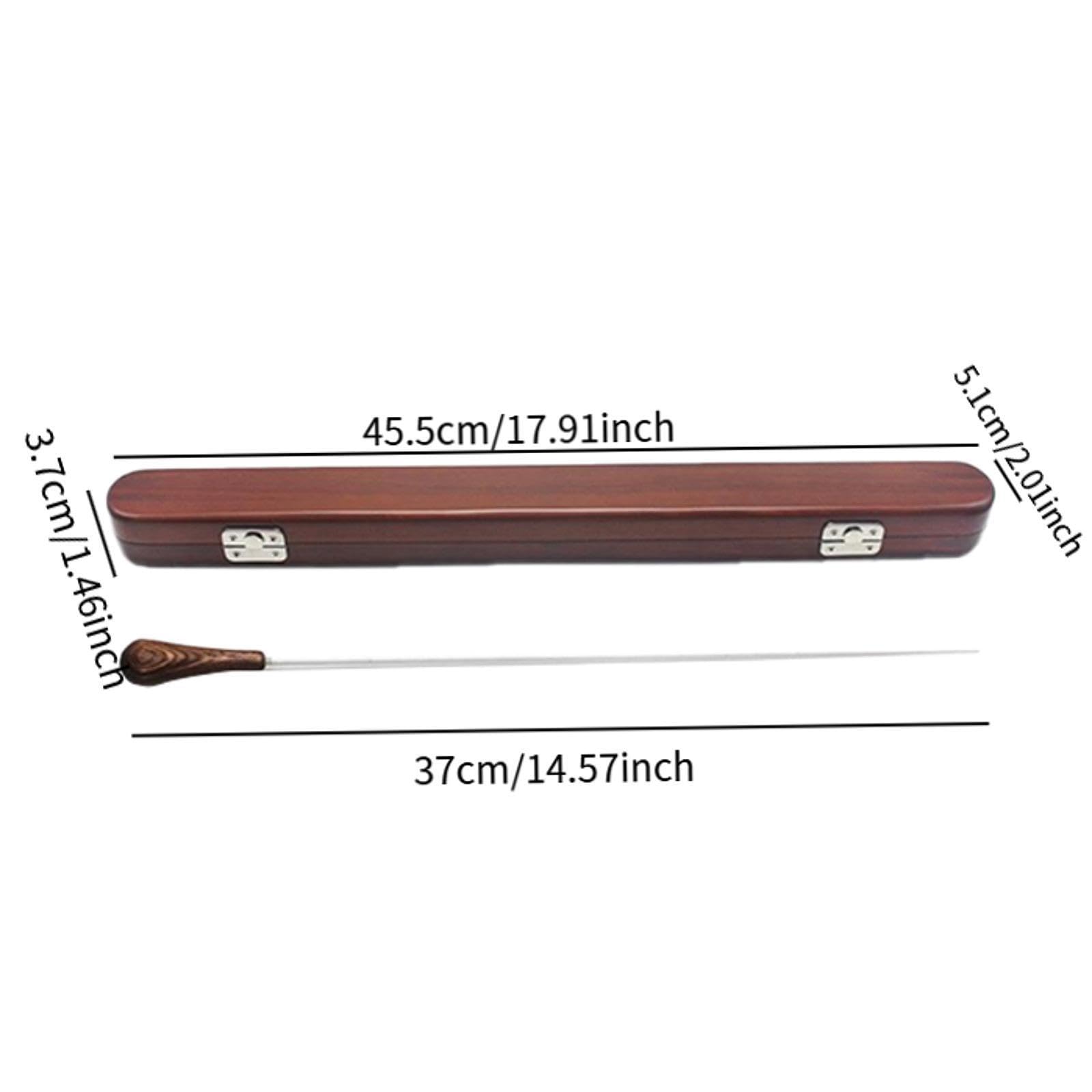 Baguette de Musique pour Chef D'orchestre, étui En Bois Léger, Utilisation Polyvalente, Poignée Confortable, Pièces Musicales Professionnelles,
