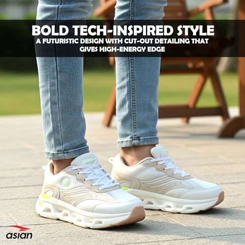 Image of ASIAN Powerkick-23 Men's Sports Shoes | Air Bubble Sole Running Sneakers for Training, Gym Lightweight Performance with Energy Return Grip & Breathable Design