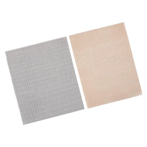 ibasenice 2 Stück Antihaft Grillmatte Glasfaser Wiederverwendbar Schnittfest Hitzebeständig Grillzubehör Für Gasgrill Backofen Und Picknick