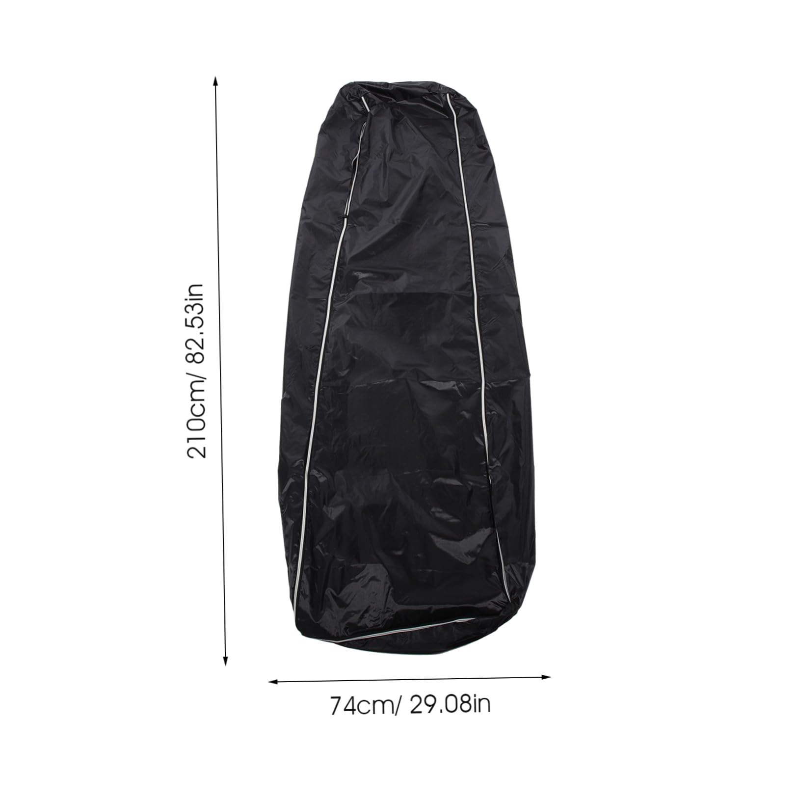 LIFKOME Sacco per Cadaveri Nero in Pvc e Tessuto e Resistente All'usura, Borsa per Trasporto del Corpo per Funerali e Movimentazione Sicura