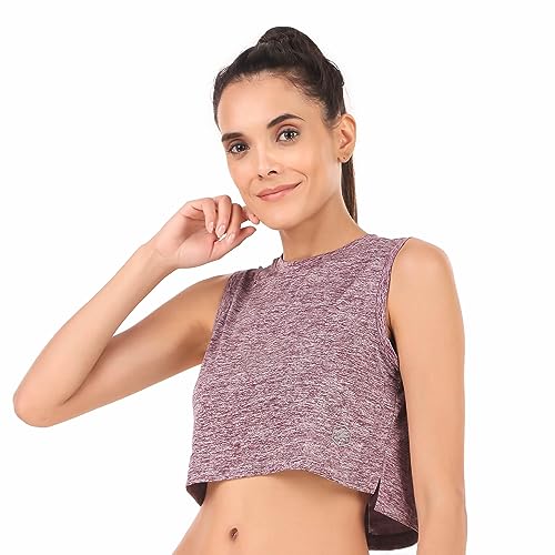 Image of ReDesign Apparels Women's Athleisure Dri Fast Workout Sleeveless Top Sports Gym Tshirt