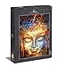 Ulmer Puzzleschmiede - Puzzle Buddha – Puzzle da 2000 pezzi – Puzzle artistico con motivo buddista – La testa di Buddha come pittura ad acquerello