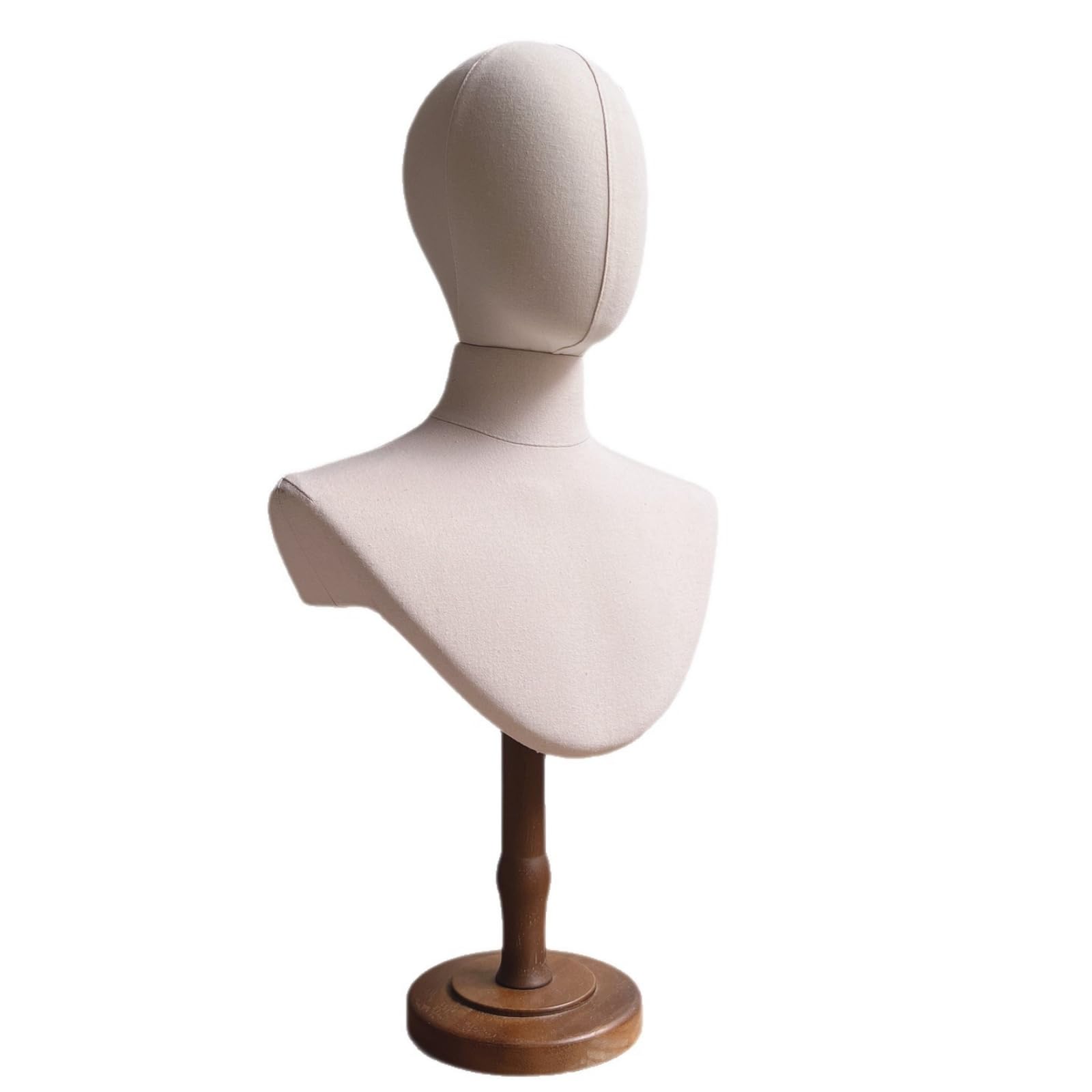 Busto da Sartoria con Testa Spillabile Espositore a Busto con Piedistallo Stabile Torso da Donna Supporto Regolabile per Sarti, Atelier