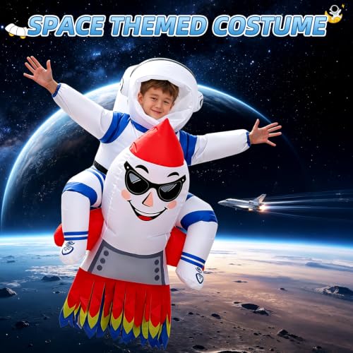 Inflatable Astronaut Costume for Kids,Boys Space Suit Halloween Costume - image 6
