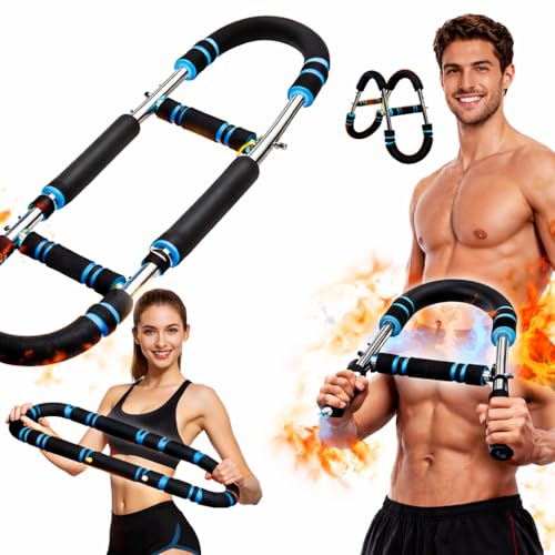 Image of Adjustable Twister Arm Trainer - 30-120lbs Chest Exerciser with Detachable Springs, Home Gym Equipment for Men & Women